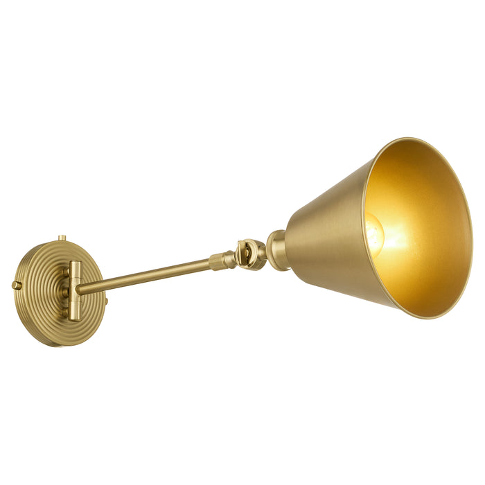 BAILEY 1 Light Wall Mount - Aged Brass