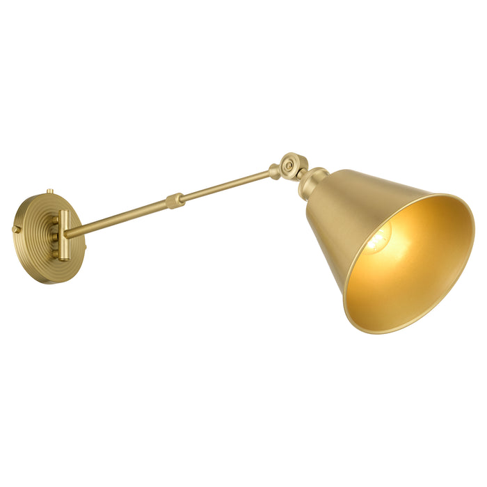 BAILEY 1 Light Wall Mount - Aged Brass