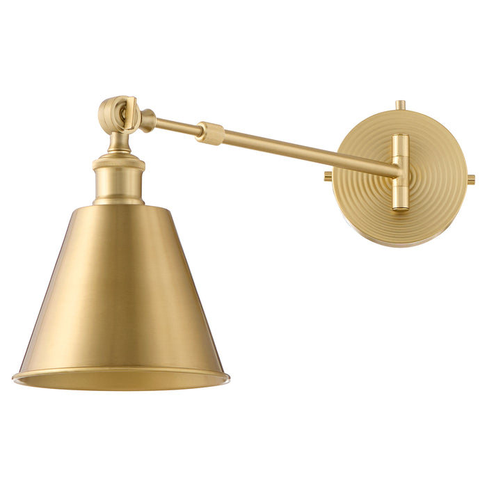 BAILEY 1 Light Wall Mount - Aged Brass