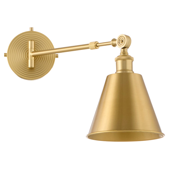 BAILEY 1 Light Wall Mount - Aged Brass