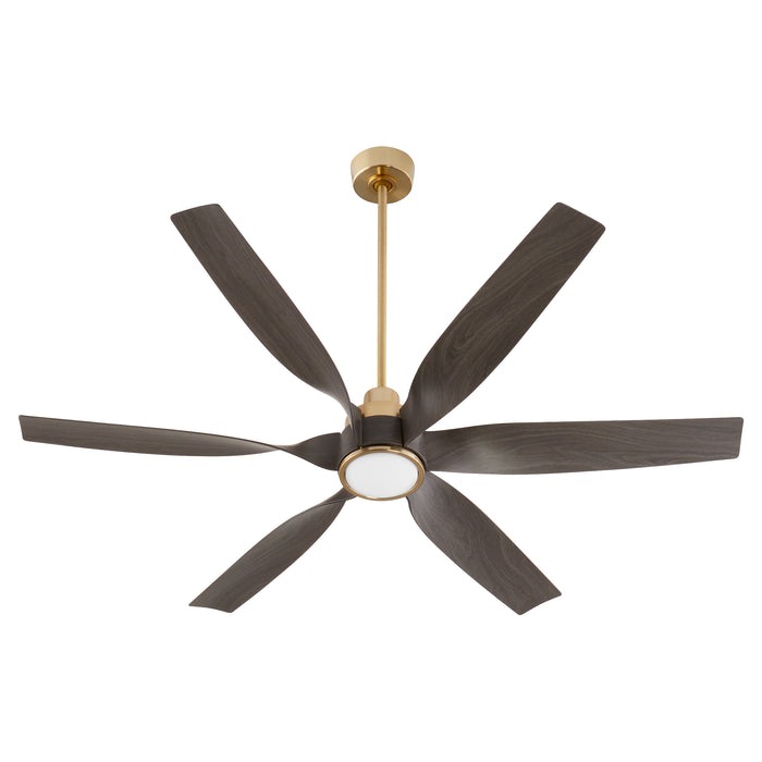 Quorum Home Quorum - 55606-80 - 60" Patio Fan - Aged Brass