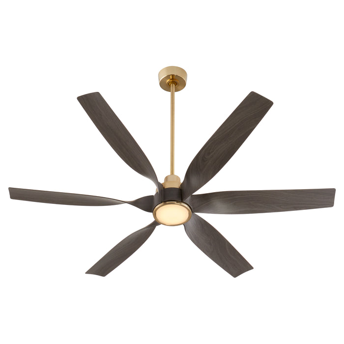 Quorum Home Quorum - 55606-80 - 60" Patio Fan - Aged Brass