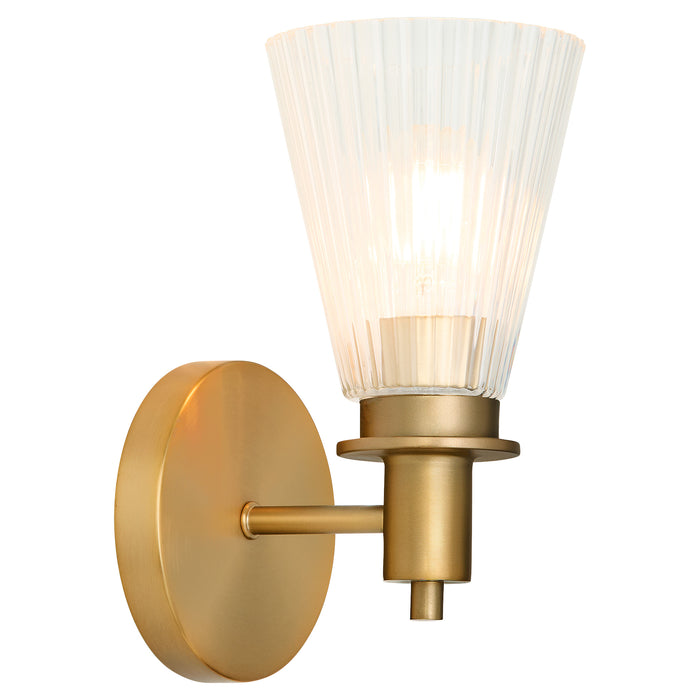 LAWTON 1 Light Wall Mount - Brushed Brass