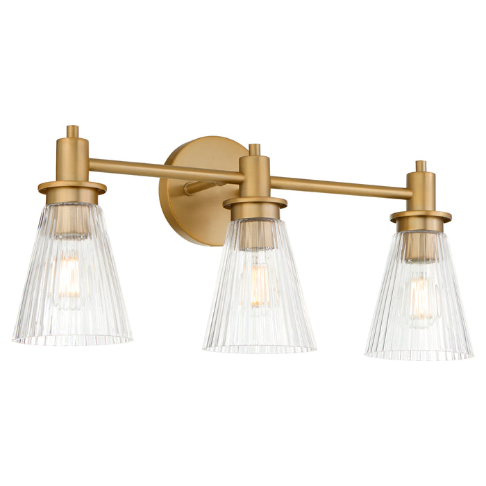 LAWTON 3 Light Vanity - Brushed Brass