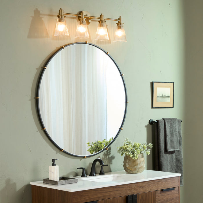 LAWTON 4 Light Vanity - Brushed Brass