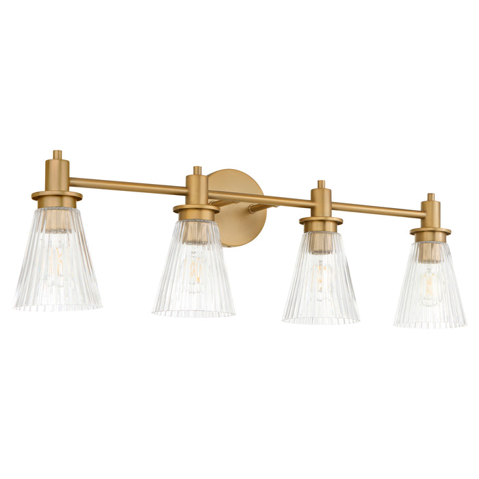 LAWTON 4 Light Vanity - Brushed Brass