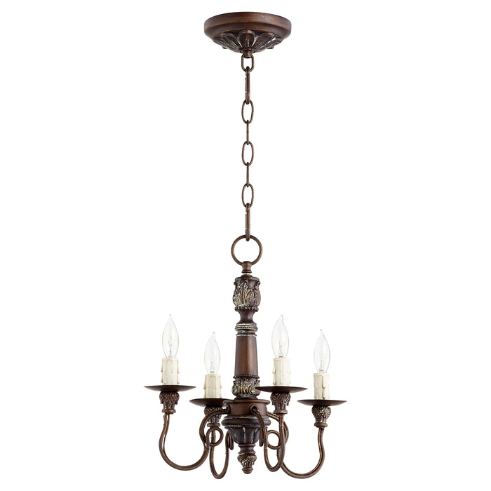 Quorum Home Quorum - 6006-4-39 - Four Light Chandelier - Vintage Copper