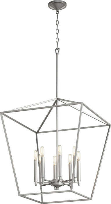 Quorum Home Quorum - 604-8-64 - Eight Light Entry Pendant - Classic Nickel