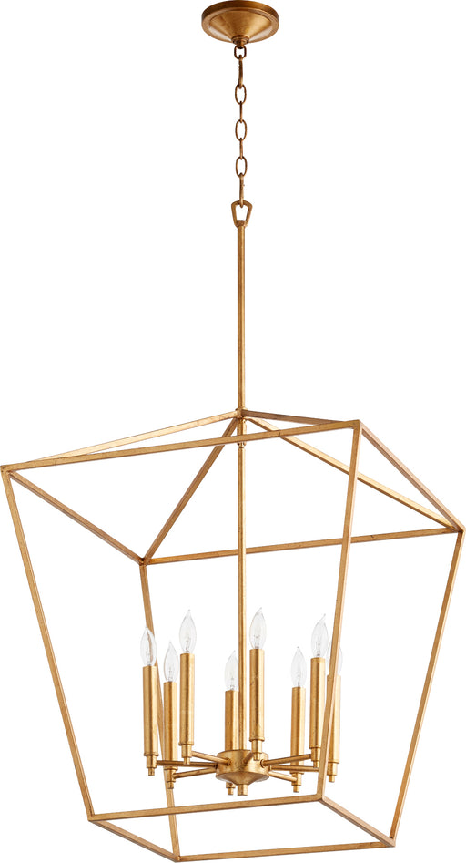 Quorum Home Quorum - 604-8-74 - Eight Light Entry Pendant - Gold Leaf