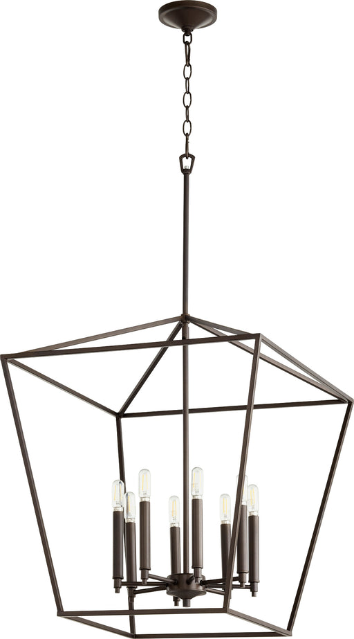 Quorum Home Quorum - 604-8-86 - Eight Light Entry Pendant - Oiled Bronze