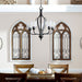 Quorum Home Quorum - 6127-5-286 - Five Light Chandelier - Oiled Bronze w/ Clear/Seeded