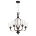 Quorum Home Quorum - 6127-5-286 - Five Light Chandelier - Oiled Bronze w/ Clear/Seeded