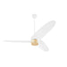 Quorum Home Quorum - 61603-8 - 60" Patio Fan - Studio White w/ Aged Brass