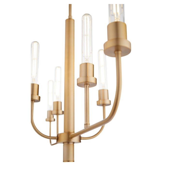 Quorum Home Quorum - 622-6-80 - Six Light Chandelier - Aged Brass