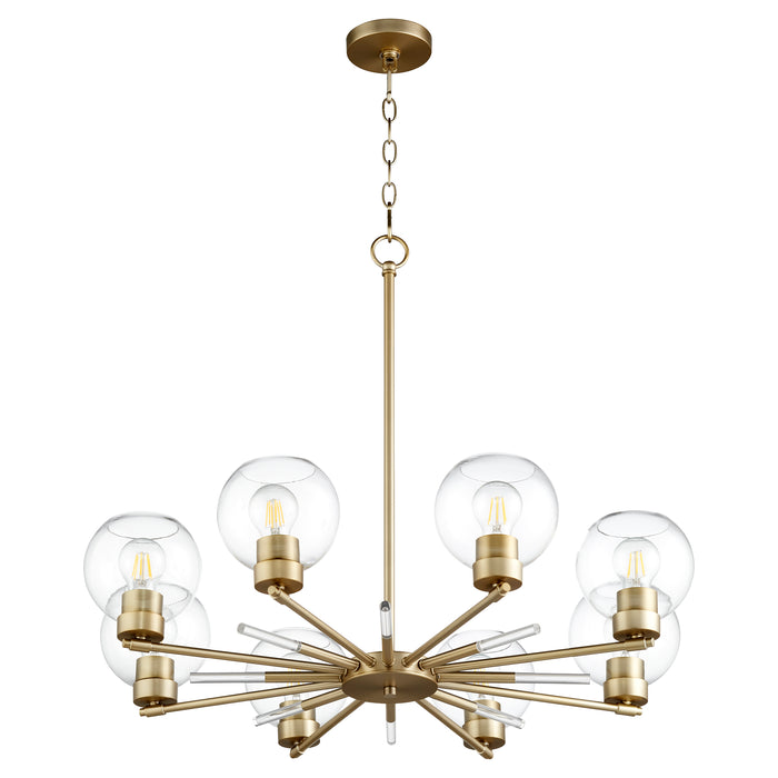 Quorum Home Quorum - 6317-8-80 - Eight Light Chandelier - Aged Brass