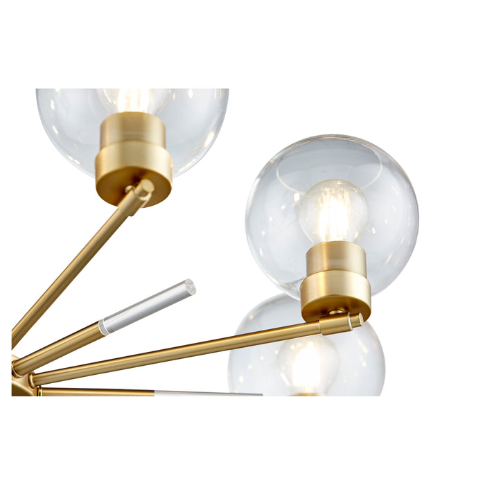 Quorum Home Quorum - 6317-8-80 - Eight Light Chandelier - Aged Brass