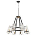 Quorum Home Quorum - 637-8-69 - Eight Light Chandelier - Textured Black w/ Aged Brass