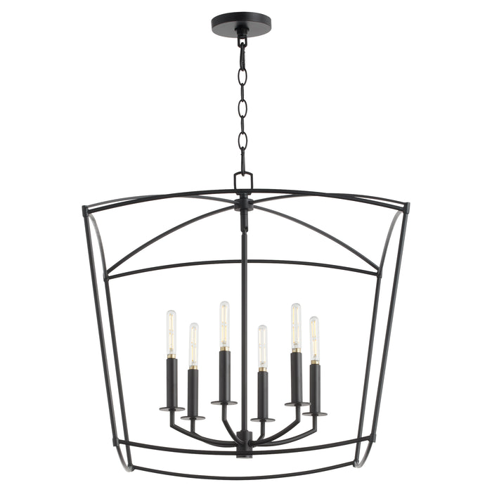 Quorum Home Quorum - 6412-6-59 - Six Light Pendant - Matte Black