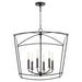 Quorum Home Quorum - 6412-6-59 - Six Light Pendant - Matte Black