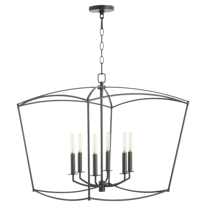 Quorum Home Quorum - 6412-6-59 - Six Light Pendant - Matte Black