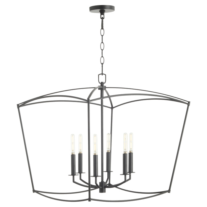 Quorum Home Quorum - 6412-6-59 - Six Light Pendant - Matte Black