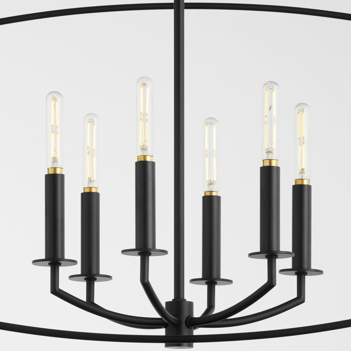 Quorum Home Quorum - 6412-6-59 - Six Light Pendant - Matte Black