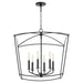 Quorum Home Quorum - 6412-6-59 - Six Light Pendant - Matte Black