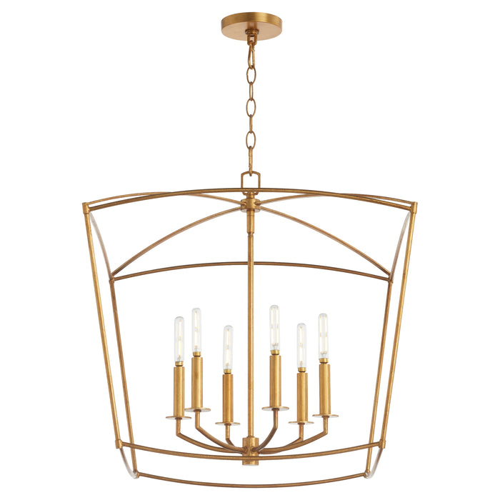 Quorum Home Quorum - 6412-6-74 - Six Light Pendant - Gold Leaf