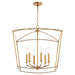 Quorum Home Quorum - 6412-6-74 - Six Light Pendant - Gold Leaf