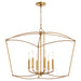 Quorum Home Quorum - 6412-6-74 - Six Light Pendant - Gold Leaf