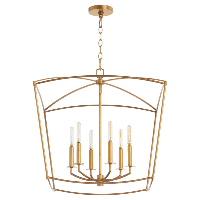 Quorum Home Quorum - 6412-6-74 - Six Light Pendant - Gold Leaf