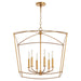 Quorum Home Quorum - 6412-6-74 - Six Light Pendant - Gold Leaf