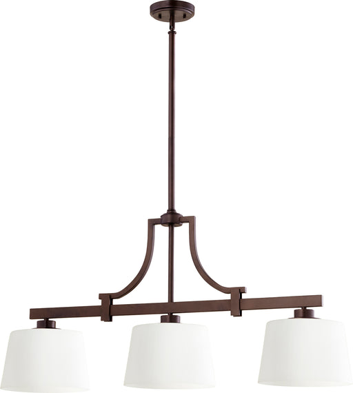 Quorum Home Quorum - 6507-3-86 - Three Light Island Pendant - Oiled Bronze