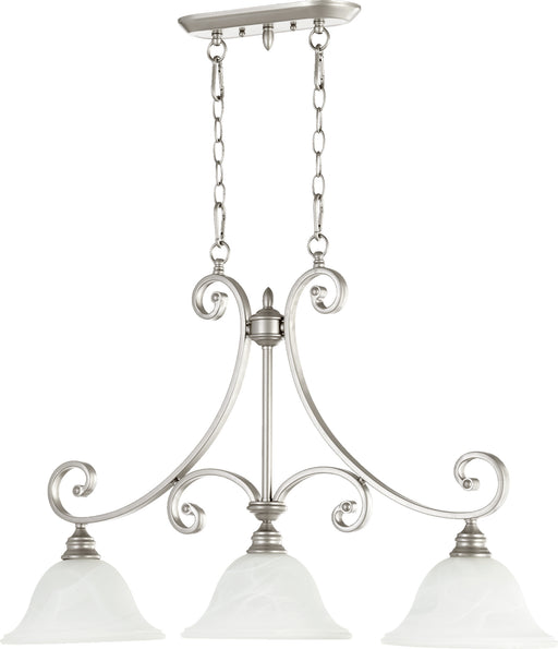 Quorum Home Quorum - 6554-3-64 - Three Light Island Pendant - Classic Nickel