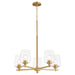 Quorum Home Quorum - 658-5-80 - Five Light Chandelier - Aged Brass