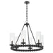 Quorum Home Quorum - 661-6-59 - Six Light Chandelier - Matte Black