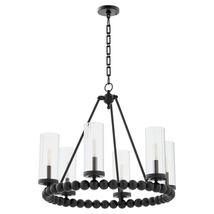 Quorum Home Quorum - 661-6-59 - Six Light Chandelier - Matte Black