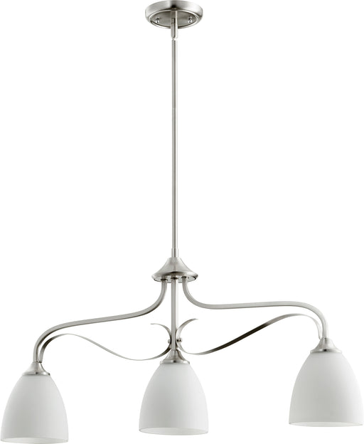 Quorum Home Quorum - 6627-3-65 - Three Light Island Pendant - Satin Nickel