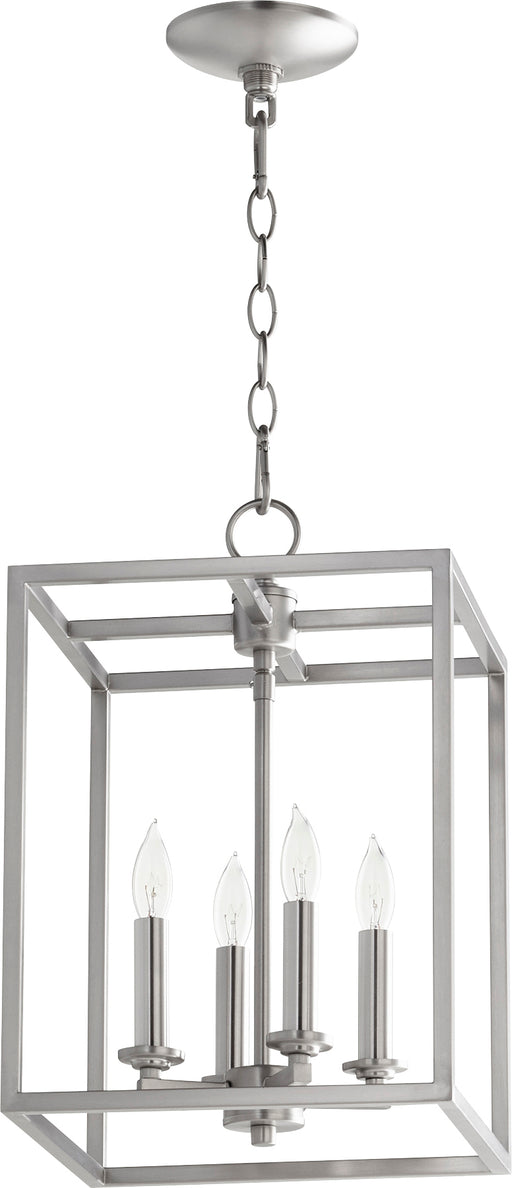 Quorum Home Quorum - 6731-4-65 - Four Light Entry Pendant - Satin Nickel