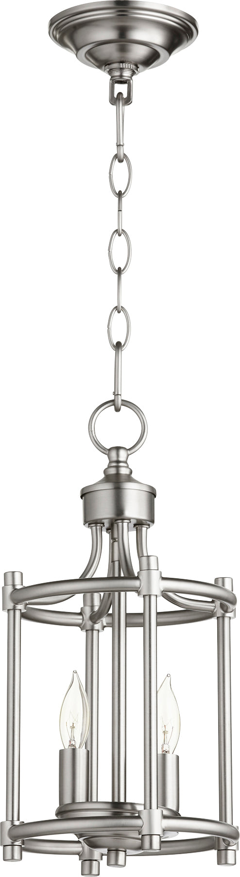 Quorum Home Quorum - 6822-2-65 - Two Light Entry Pendant - Satin Nickel