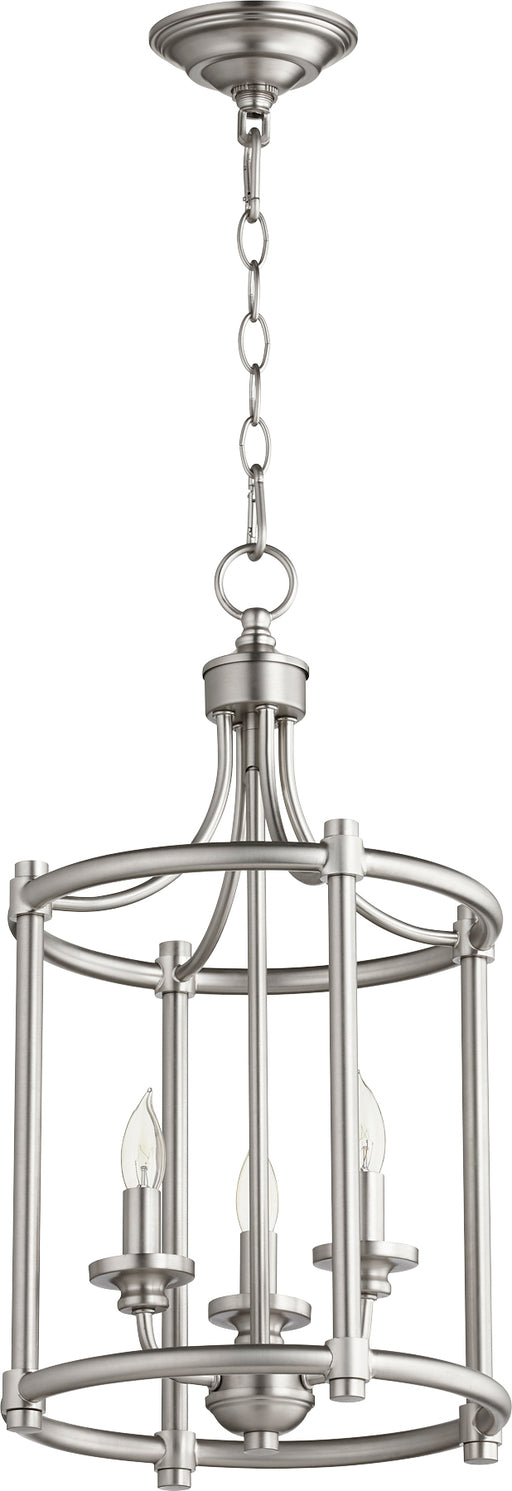 Quorum Home Quorum - 6822-3-65 - Three Light Entry Pendant - Satin Nickel