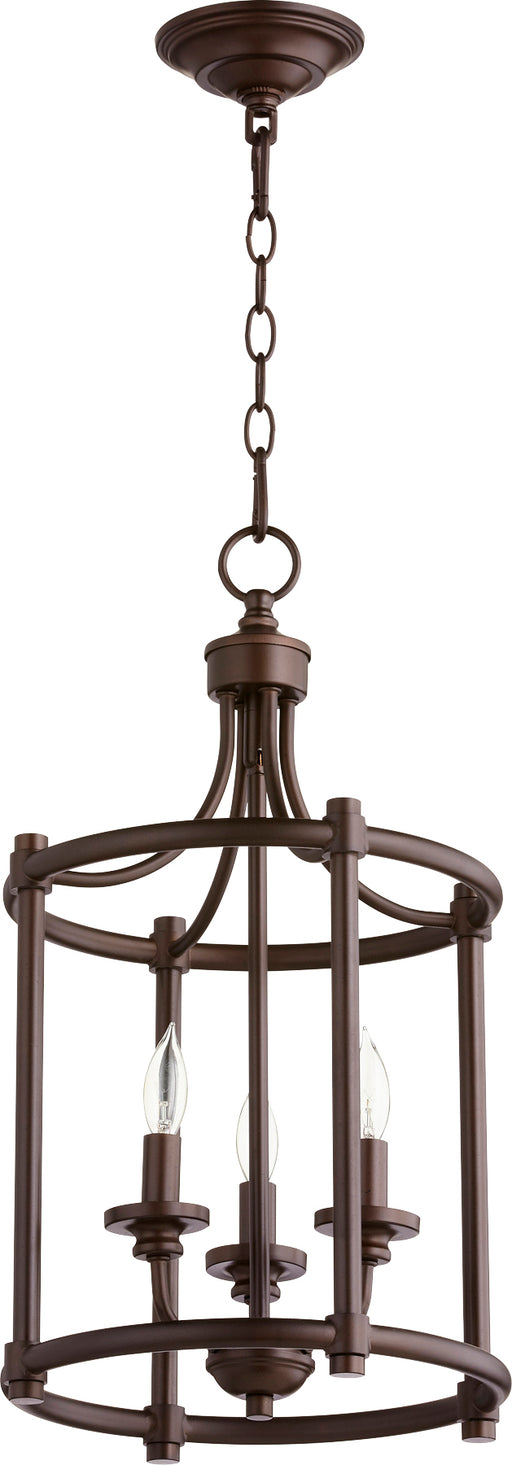 Quorum Home Quorum - 6822-3-86 - Three Light Entry Pendant - Oiled Bronze