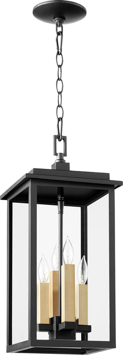 Quorum Home Quorum - 7028-4-69 - Four Light Pendant - Textured Black