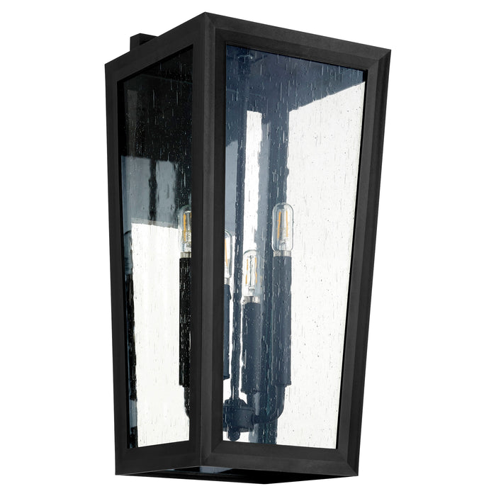 Bravo 22" 4-Light Black Outdoor Wall Lantern | Coastal Grade