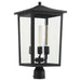 Quorum Home Quorum - 724-11-69 - Three Light Post Mount - Textured Black