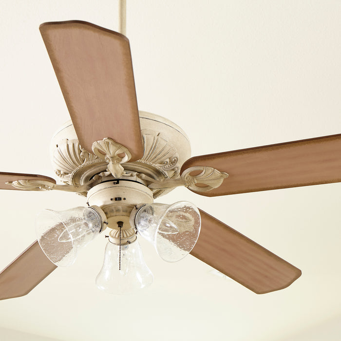 Quorum Home Quorum - 78525-1970 - 52"Ceiling Fan - Persian White w/ Clear/Seeded