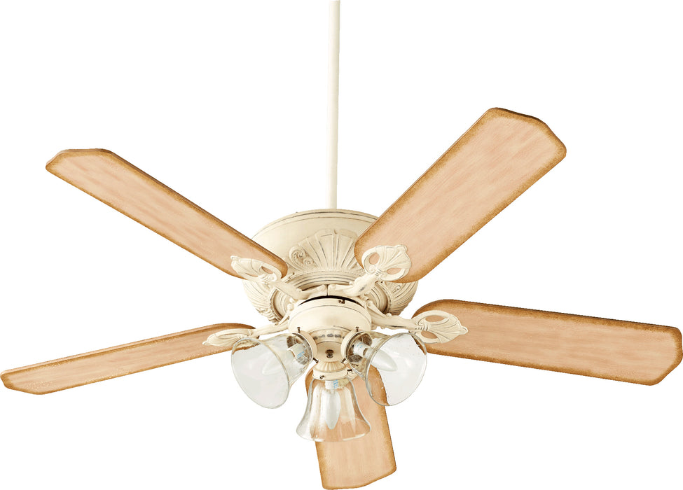 Quorum Home Quorum - 78525-1970 - 52"Ceiling Fan - Persian White w/ Clear/Seeded