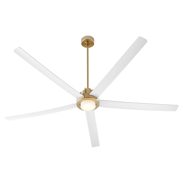 Quorum Home Quorum - 80805-808 - 80"Patio Fan - Aged Brass w/ Studio White