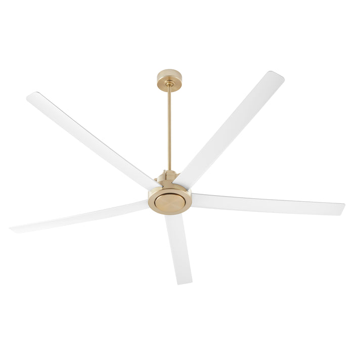 Quorum Home Quorum - 80805-808 - 80"Patio Fan - Aged Brass w/ Studio White