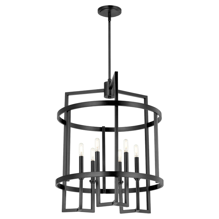 Quorum Home Quorum - 8174-6-59 - Six Light Entry - Matte Black